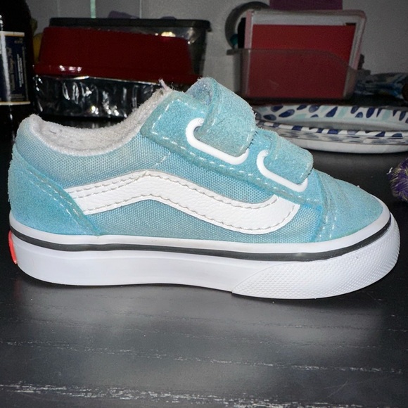 Vans Other - Toddler 5c Light Blue Velcro Vans